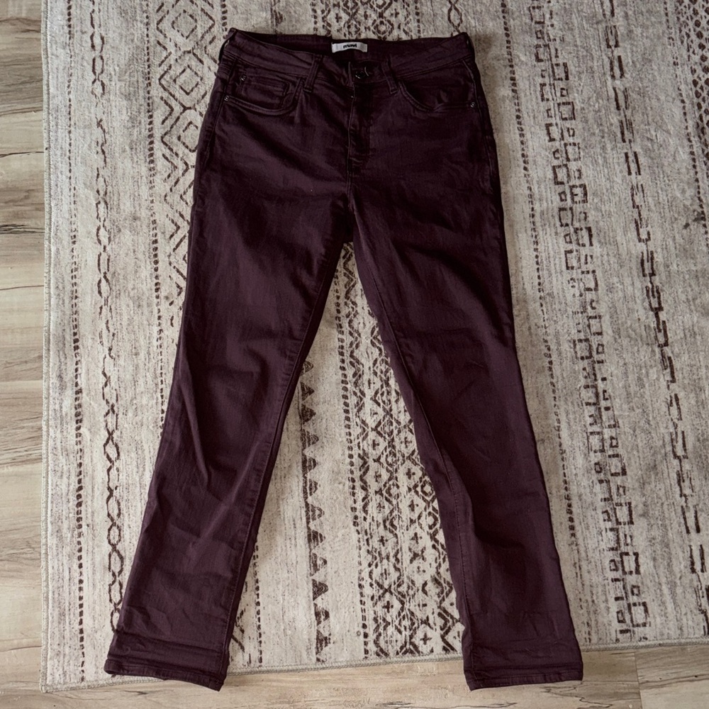 EUC Mavi Women's Dark Purple Straight Leg soft stretch Jeans